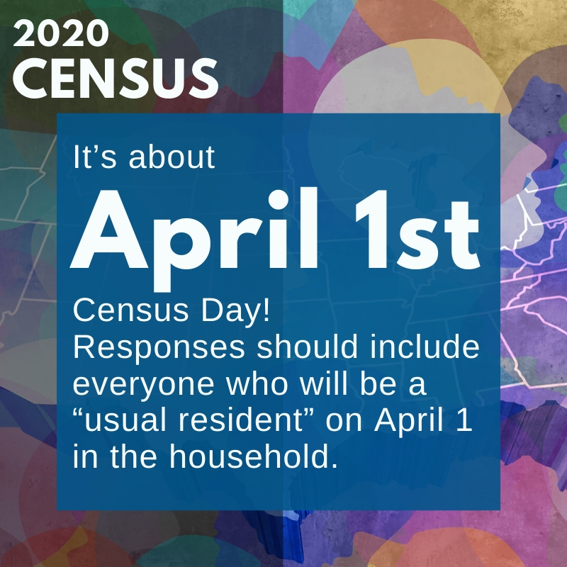 2020 census: april 1st is census day!