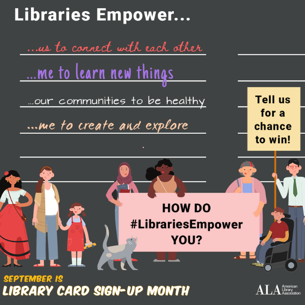 September is Library Card Sign-Up Month