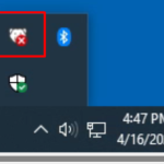deepfreeze thawed status icon in system tray
