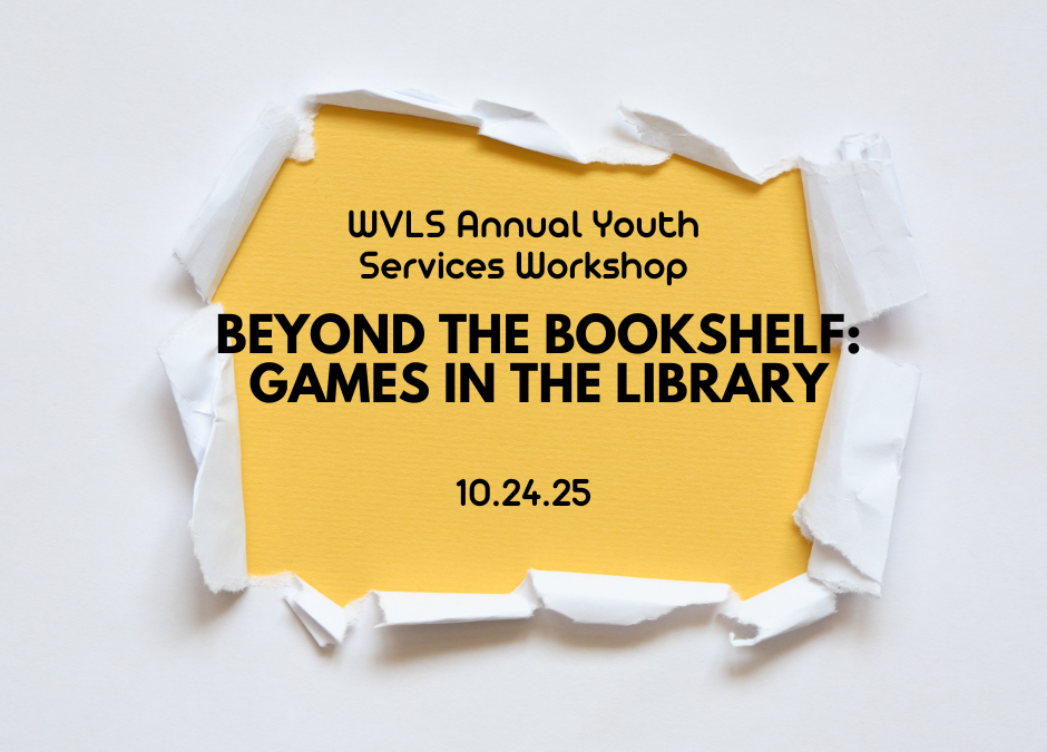 Text: Beyond the Bookshelf: Games in the Library Date is 10-24-2025